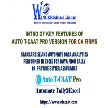 Intro of Key Features of Auto T-CAAT Pro 2021Dec01