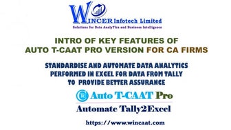 Intro of Key Features of Auto T-CAAT Pro 2021Dec01