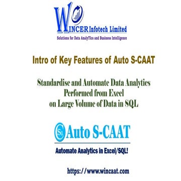 Intro of Key Features of Auto S-CAAT