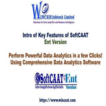 Intro of Key Features of Soft CAAT Ent Software | PPT