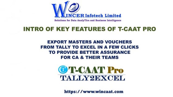 Intro of T CAAT Pro 2021Dec01
