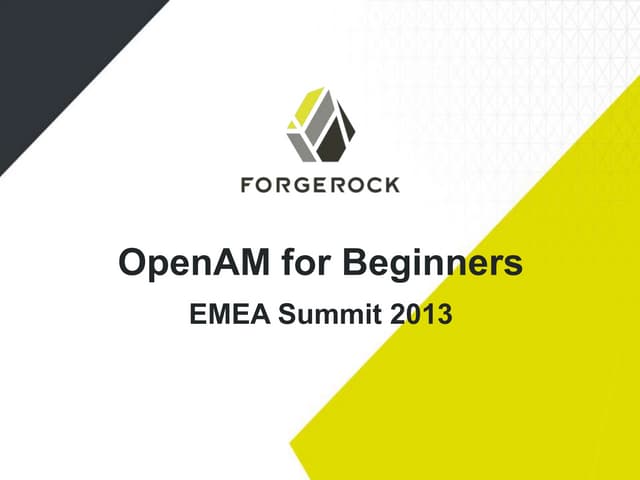 OpenAM - An Introduction