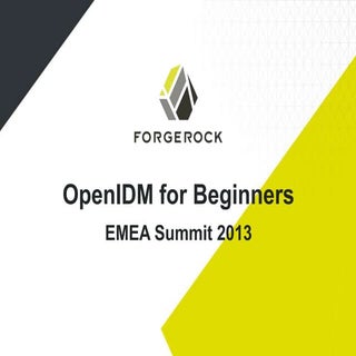 OpenIDM - An Introduction