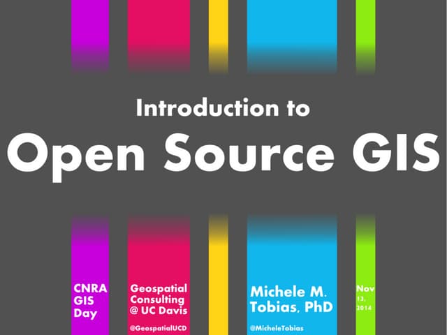 Intro Open Source GIS