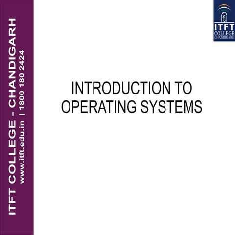 ITFT_Introduction to Operating system