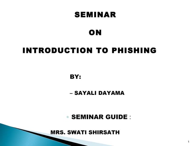 Intro phishing
