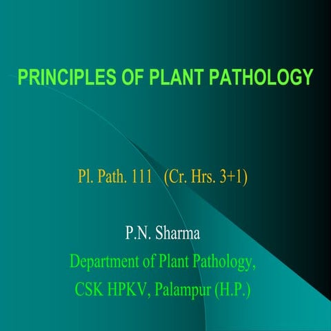 Introduction to plant pathology