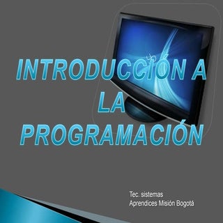 Intro ProgramacióN