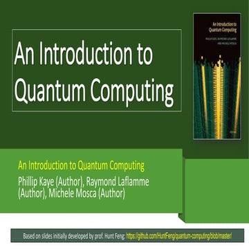 Quantum Computation and the Stabilizer Formalism for Error Correction | PDF