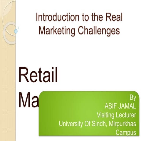 Introduction To Retail Management