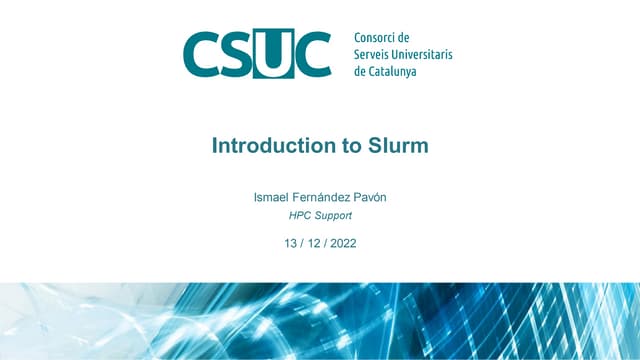Introduction to Slurm