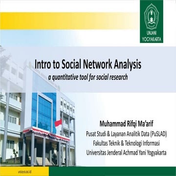 Pengenalan Social Network ANalysis
