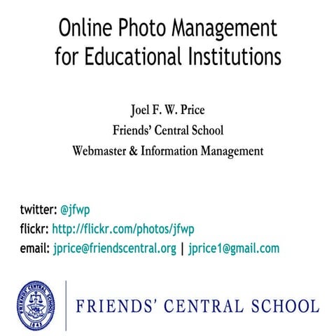 Social Media Tools: flickr | jfwp