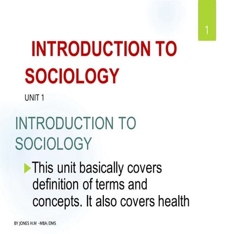 SOCIOLOGY IN NURSING