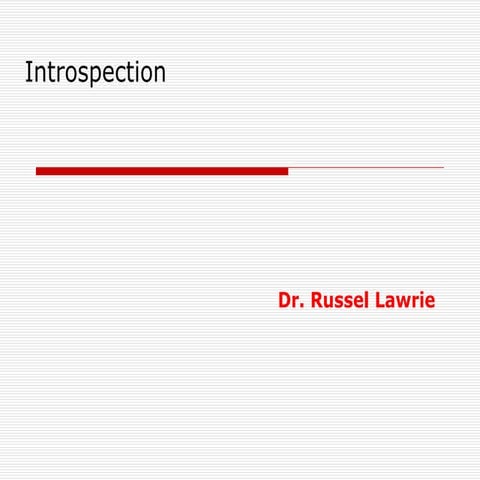 Introspection | PPTX