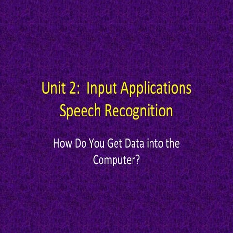 Intro speech recognition_dragon_ppt