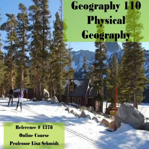 Intro spring online geog 110
