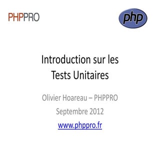 Intro sur les tests unitaires
