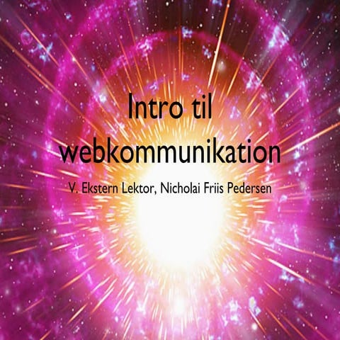 Intro til webkommunikation