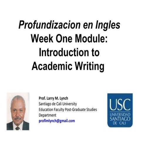 Introduction to academic writing