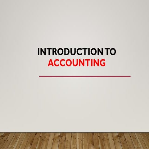 INTRO TO ACCOUNTING, ITS NATURE, HISTORY AND BACKGROUND | PPTX