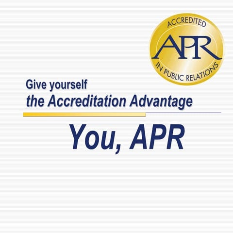Intro to Accreditation