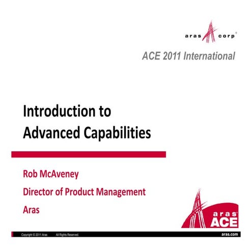 Intro to Advanced PLM Capabilities in Aras Innovator