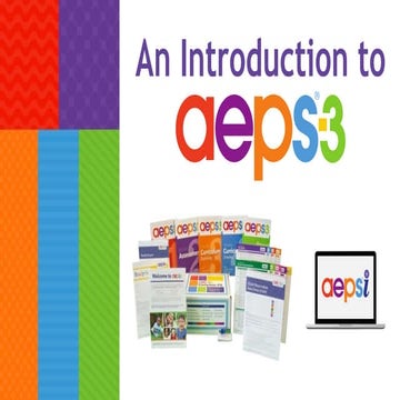 Introduction to Assessment, Evaluation, and Programming System for Infants an...