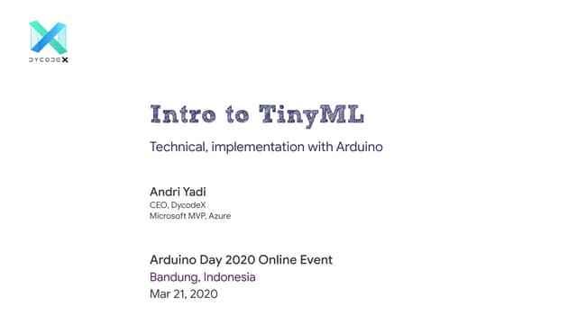 Introduction to AIoT & TinyML - with Arduino
