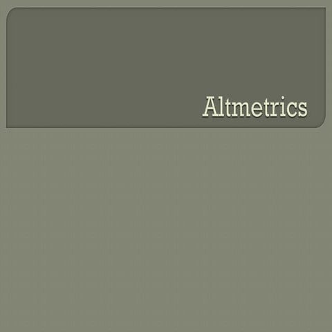 Intro to altmetrics