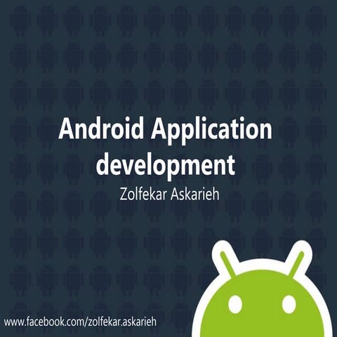 Intro to android application development | PPT