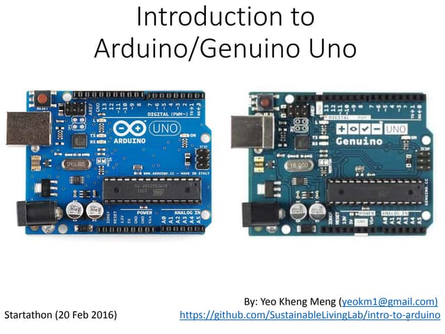 Introduction to Arduino