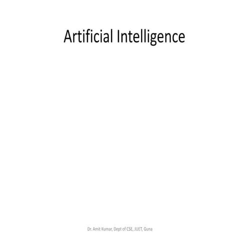 Intro to artificial intelligence