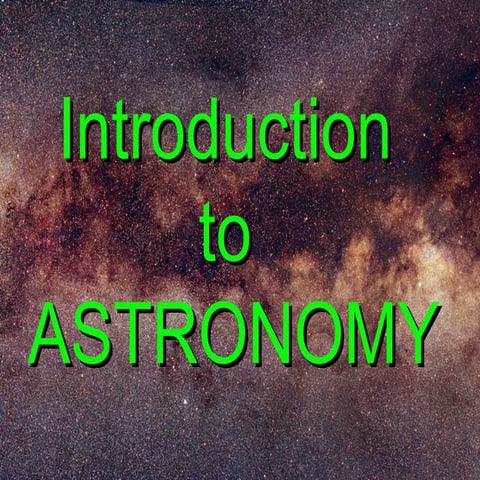 Intro to Astronomy