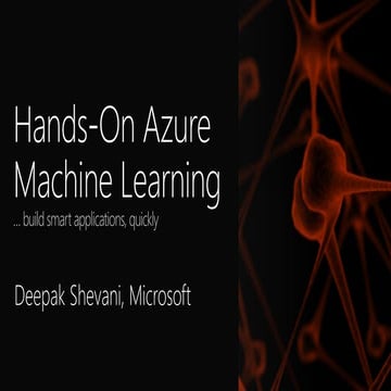 Intro to Azure Machine Learning