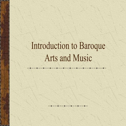 Intro to Baroque