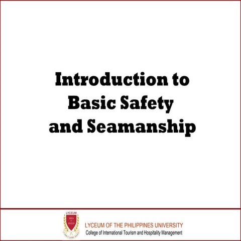 Intro to basic safety and seamanship2