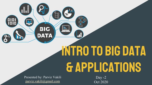 Intro to big data and applications - day 2