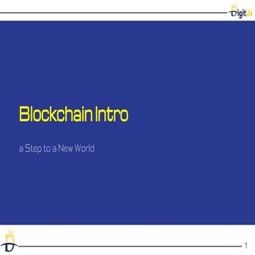 Intro to blockchain - Walid Driss - 16.02.16