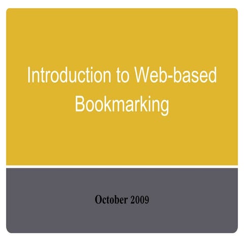 Intro To Bookmarking