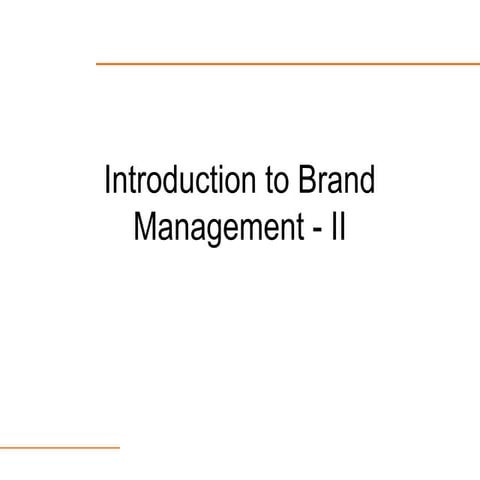 Intro to brand