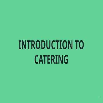 Introduction to Catering by John Wiley & Sons, Inc