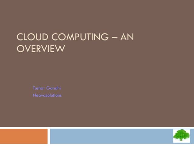 Introduction to Cloud Computing