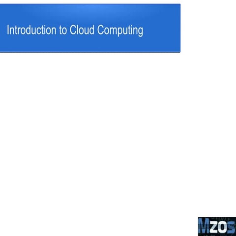 Cloud Computing Introduction | PPT | Cloud Computing | Internet