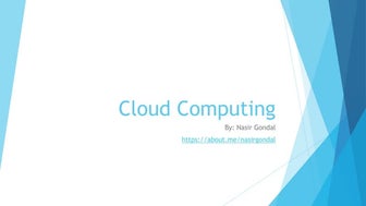 Intro to cloud computing