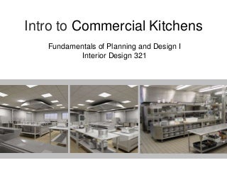 Intro to commercial kitchen design