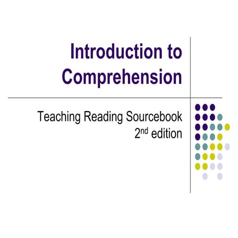 Intro To Comprehension
