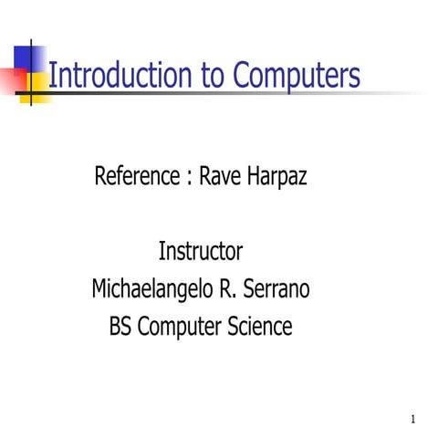 Introduction to Computer | PPT