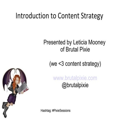 Introduction to Content Strategy