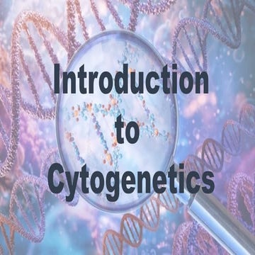 Basics of cytogenetics including types and chromosomal condensation | PPTX